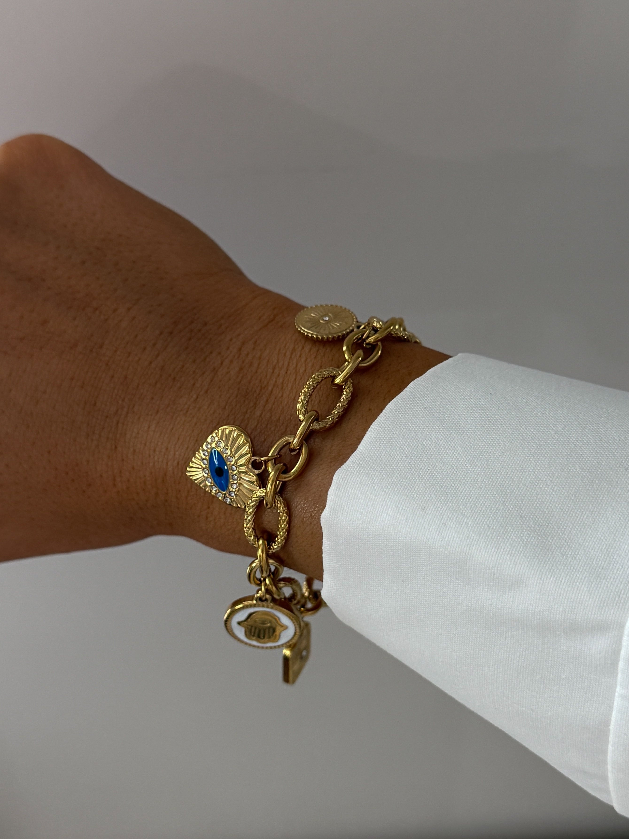 EVIL EYE CHARM BRACELET