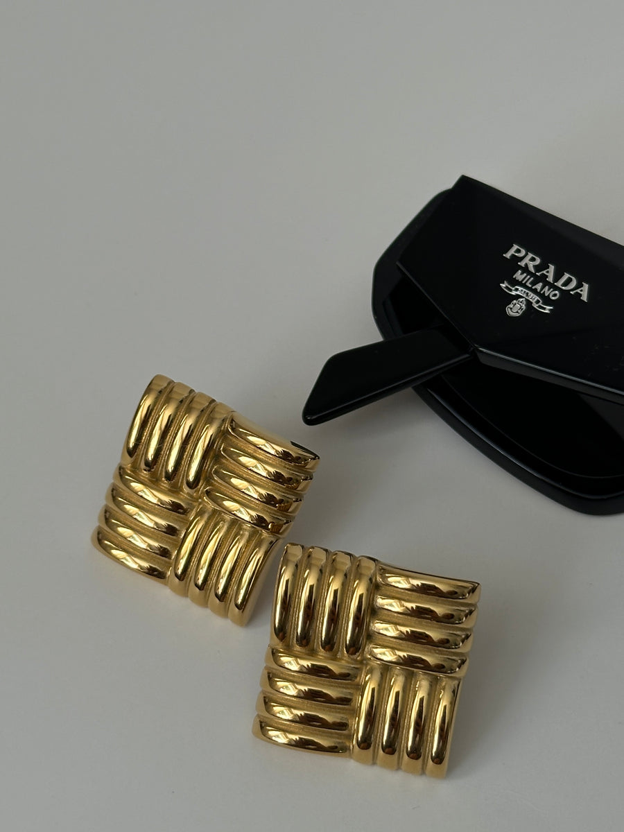 RIVER SQUARE EARRINGS