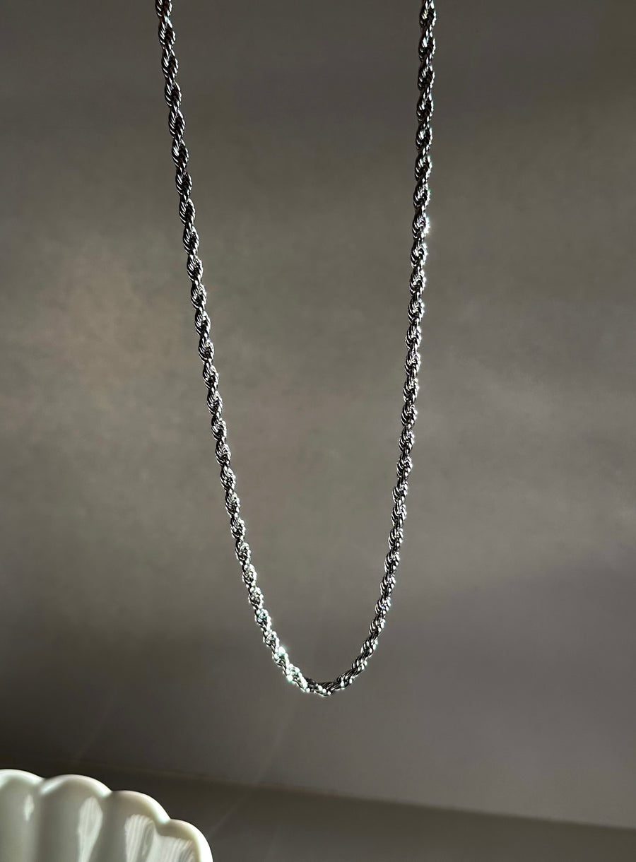 ROPE CHAIN - WHITE GOLD